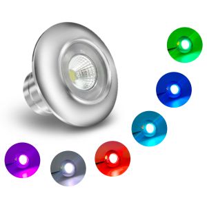 Stainless Steel RGB Recessed Pool Lights Submersible Underwater 10W