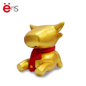 ODM Golden Plastic Cow Piggy Bank EN71 ASTM F963 certification