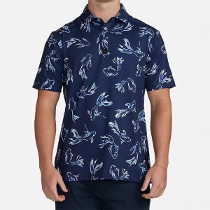 Men's Golf Polo With Blade Collar Shirts in Bulk Quick Dry Spandex High Quality