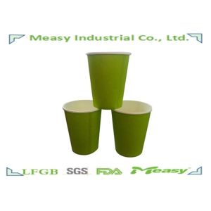 Disposable Cold Drink Paper Cups with Full Printing Green / Orange