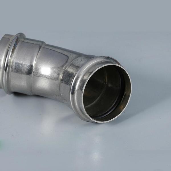 Buy ISO9001 SS Steel Pipe Fittings , 90 Degree Stainless Steel Bends at wholesale prices