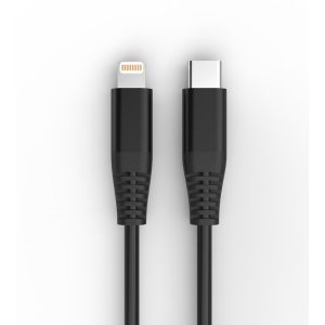Round PVC 480Mbps 9V2A USB C To Lightning Cable 30AWG