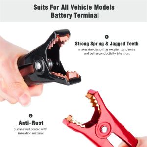 10GA Connecting Booster Cables Heavy Duty Quick Connect Jumper Cables