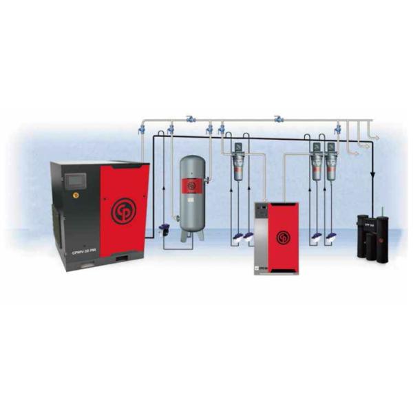 13 Bar Chicago Pneumatic Air Dryer 400-3760W For Refrigerated Compressed Air System