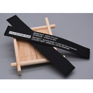 Garments Use Polyester Webbing Straps Printed With White Silicone Logo