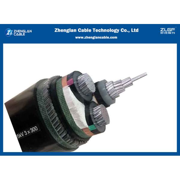Buy 8.7-15kv SWA Armored Aluminum Cable Underground Power Cable 3x150mm2 BS 6622/BS 7835 at wholesale prices