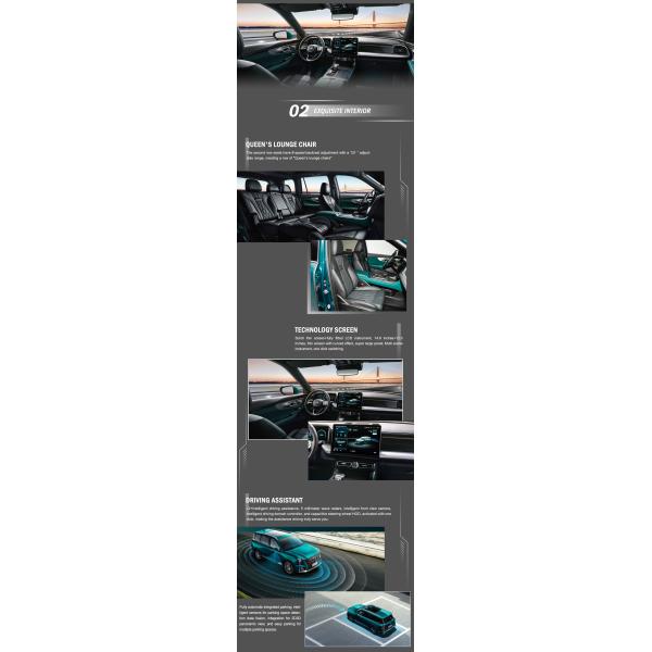 2023 GAC Trumpchi GS8 Gasoline Hybrid Cars Automatic Gear Box Hydraulic Steering System