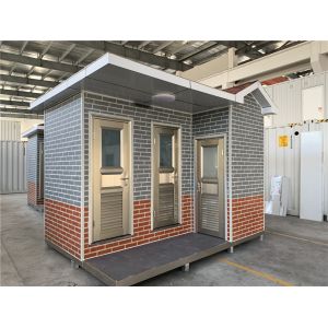 PVC Flooring Steel Structure Wall 10mm Mobile Public Toilets