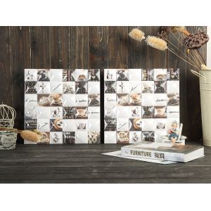 Quality 30x30cm Antibacterial Ceramic Rustic Tile White Brown for sale