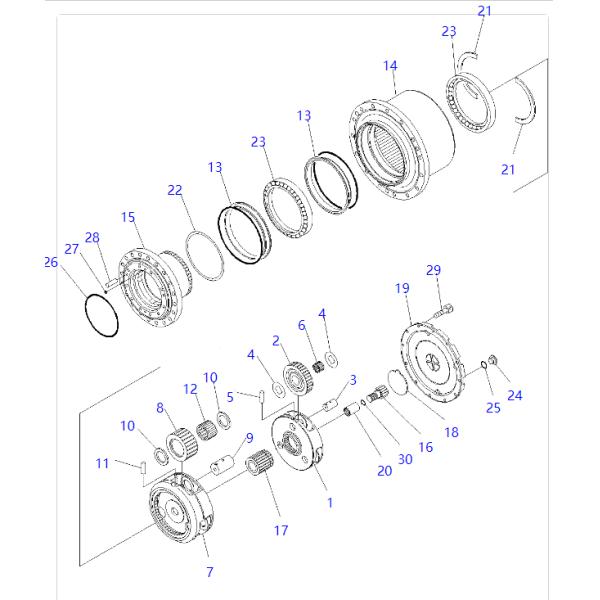 TZ600D1014-01 TZ600D101401 Cover KOMATSU Excavator Spare Parts For PC130-8