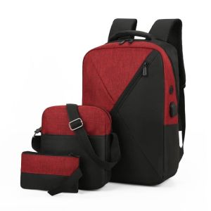 Oxford Computer Backpack Sets 3 In 1 Unisex Laptop Backpack Set