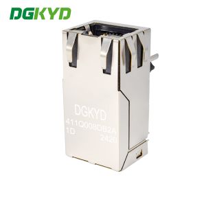 RJ45 Network Port Connector, Gigabit Integrated Transformer With Light And