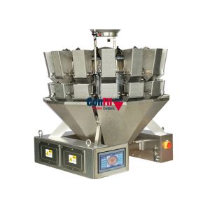 14 Head Rotary Vacuum Packaging Machine For MeatBall Frozen Food Packaging