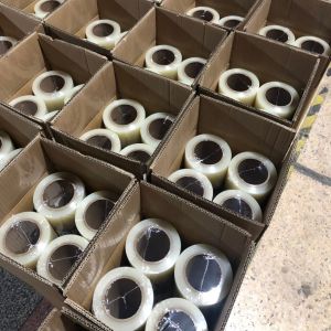 Transparent PE Surface Adhesive Tape PE Protection Film Roll 60 Mic * 60cm *