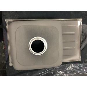 Kitchen Sink With Drainboard Square Drain Hole