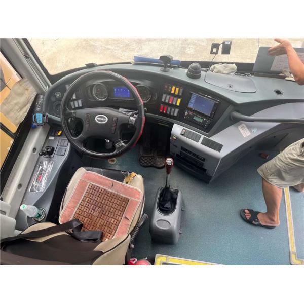 Euro 4 Used Higer Bus 51 Seats Travels Bus Second Hand With Manual Transmission