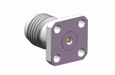 Buy 2.4mm Female Microstrip RF Connector Stainless Steel Material With 4-hole Flange at wholesale prices
