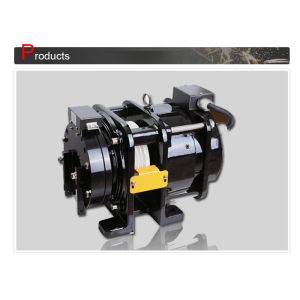 IP 40 Gearless Traction Machine For Room - Less Passenger Elevator