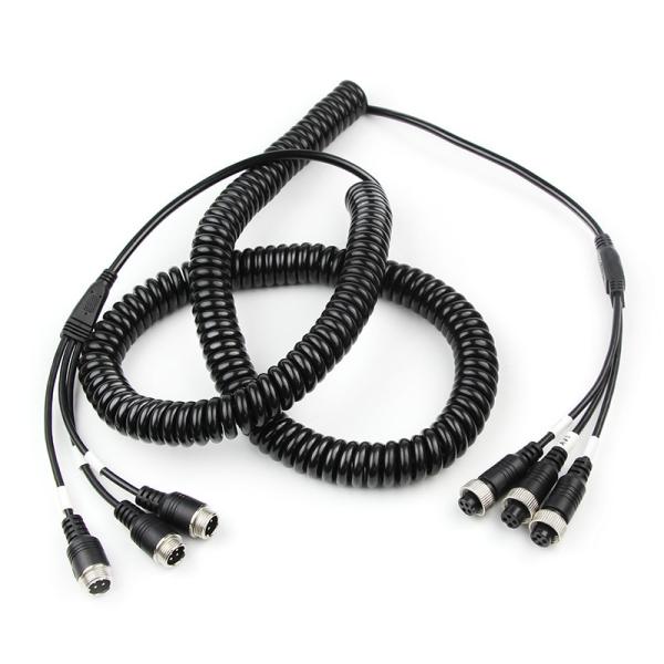 Buy PU Backup Reversing Camera Extension Cable Monitoring Spring Line 8 Meters at wholesale prices