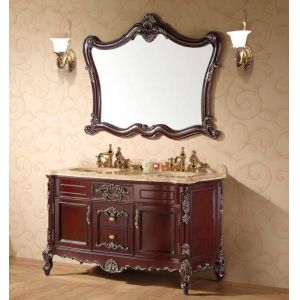 60cm Ceramic Basins Solid Wood Bathroom Vanity