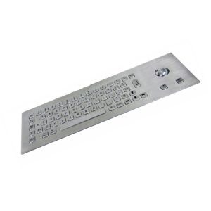 IP65 Waterproof Stainless Steel Keyboard With Mouse Trackball
