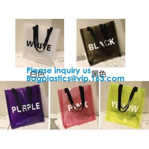 Custom Fashion New Design Women Hologram Handbag Jelly Pvc Clear Shoulder Bag