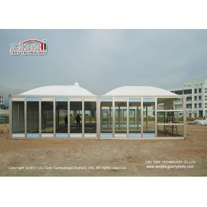 Aluminium Alloy Modular Dome Tents With Glass Windows Doors