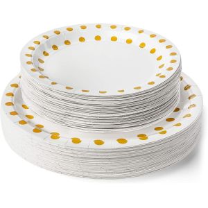 Party Supplies Upscale Polka Dot Disposable Dishware