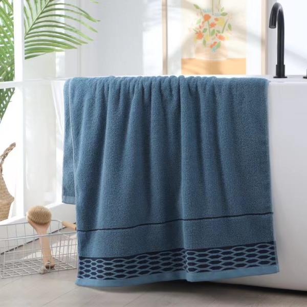 Pure Cotton Dark Color Bath Towel Absorbent Quick Drying Perfect for Household
