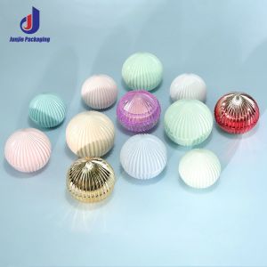 ABS Screw Cap 20g 30g 50g Cosmetic Screen Printing Spherical Cream Bottle