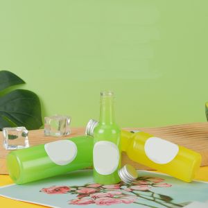 Handle Milk Tea Bottles Screw On Lid Leak Proof