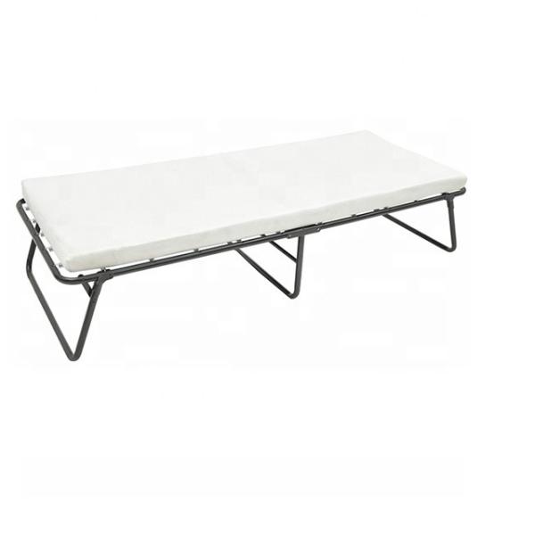 Buy Hotel Outdoors Camping Guest Carton Packed Portable 8CM Foam Super Single Folding Bed at wholesale prices
