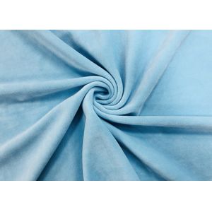 340GSM Plush Fabric For Stuffed Animals 92 Percent Polyester Baby Blue