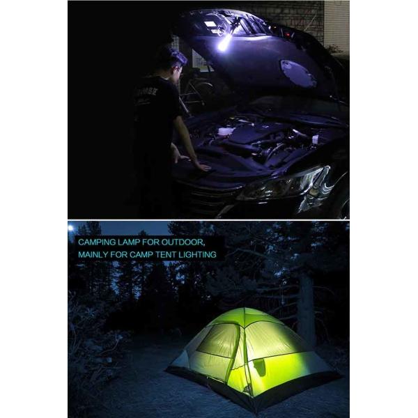 Professional Rechargeable LED Flashlight With Safety Hammer And Car Charger