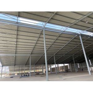 Prefab Steel Portal Frame Warehouse Industrial Building Q355B Q235B