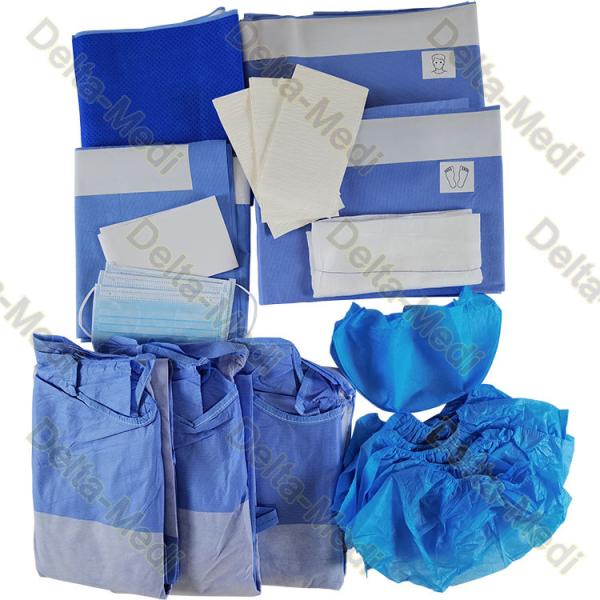 SMS 40g To 65g Sterile Surgical Reinforced Universal Surgical Pack Surgical