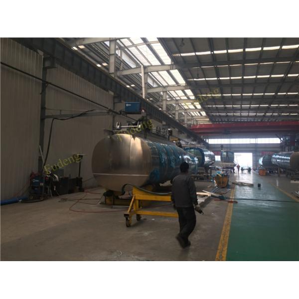 Crude Oil Tank Semi Trailer Fuel / petroleum 50000 liters Steel Petro Tanker Semi Trailer