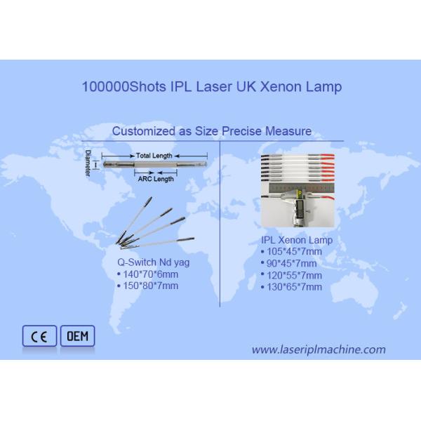 Buy 100000 Shots Hair Removal IPL Spare Parts Xenon Flash Lamp at wholesale prices