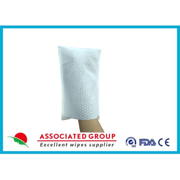 Buy Big Pearl Dot Spunlace Scrub Wet Wipe Gloves at wholesale prices