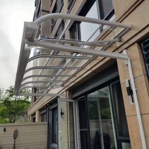 Quality Experience Durability And Versatility With DIY Polycaronate Cover White Aluminum Frame Canopy Awning for sale