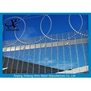 Anti - Climbing High Security Fence Panels With 4.0mm Wire Diameter