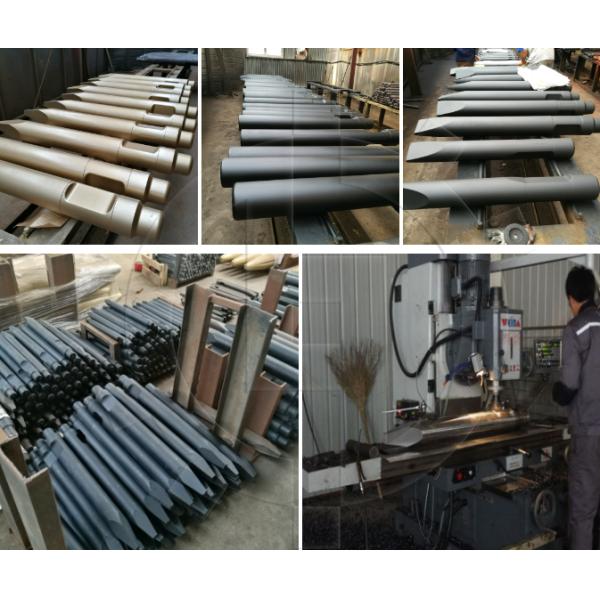 Krupp Serial HM2300 HM2500 HM2600 HM3000 HM4000 Conical Point Road Hammer Chisel 135MM For Hydraulic Breaker
