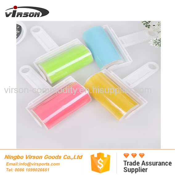 Reusable manual carpet clothes furniture washable clean plastic custom sticky pet hair remover lint roller