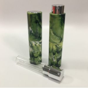 Plastic Injection Marble Pattern Refillable Perfume Bottle Customized Color 8ml