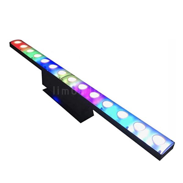Indoor IP20 14pcs 5W RGB 3in1 DMX Art-NET LED Pixel Bar Background Light 100cm