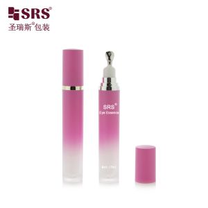 LR001 15ML 20ML Luxury Acrylic Bottle With Metal Applicator Zinc Alloy Material