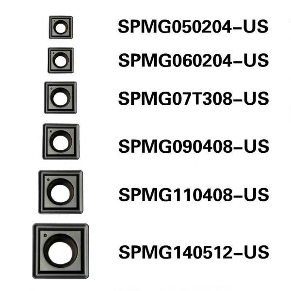 Tungsten Carbide U Drill Drilling Inserts SPMG WCMT SPMG05 With PVD Coating