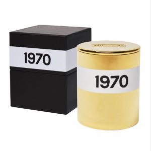 Custom Classic Scented Jar Candle Frosted Glass Candle Holder With Metal Lid