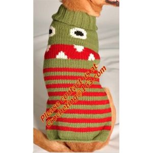 Multicolor wool knit dog coat pet sweater, knit dog coat, wool dog sweat, High