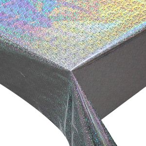 China Custom Glitter Printed Tablecloth 137x274cm For Party on sale